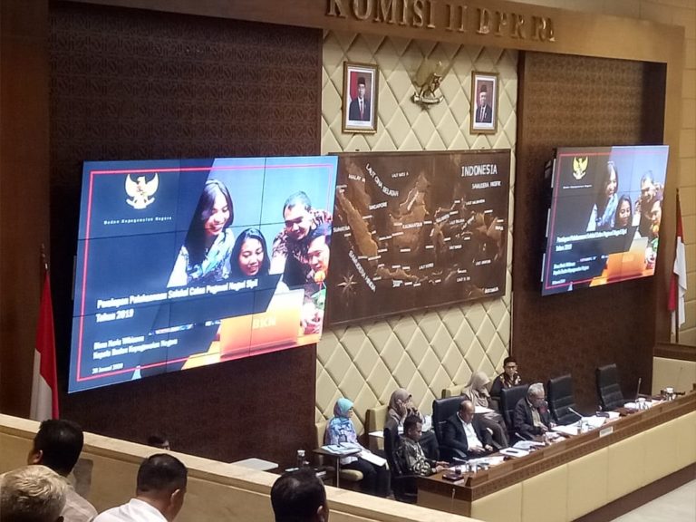 Raker Dengan Komisi II DPR RI, BKN Paparkan Persiapan Penerimaan CPNS 2020