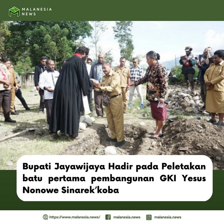 Bupati Jayawijaya Hadir pada Peletakan Batu Pertama Pembangunan GKI Yesus Nonowe Sinarek’koba