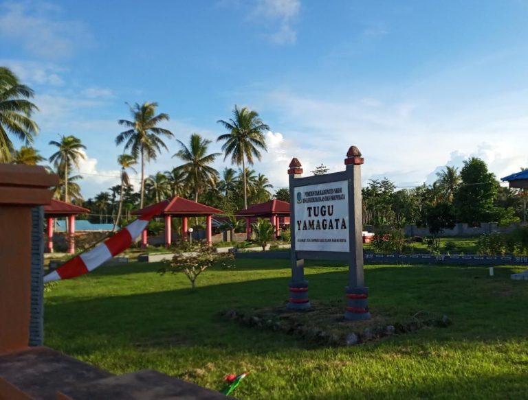 Tugu Yamagata Jadi Icon Tempat Wisata Baru di Kota Ombak Sarmi