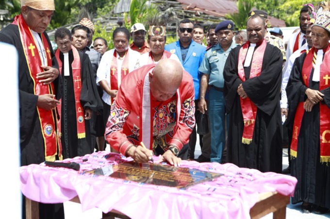 Peresmian Tugu Pekabaran Injil di Kampung Bagaiserwar, Kabupaten Sarmi: Momentum Bersejarah dan Komitmen Moderasi Beragama