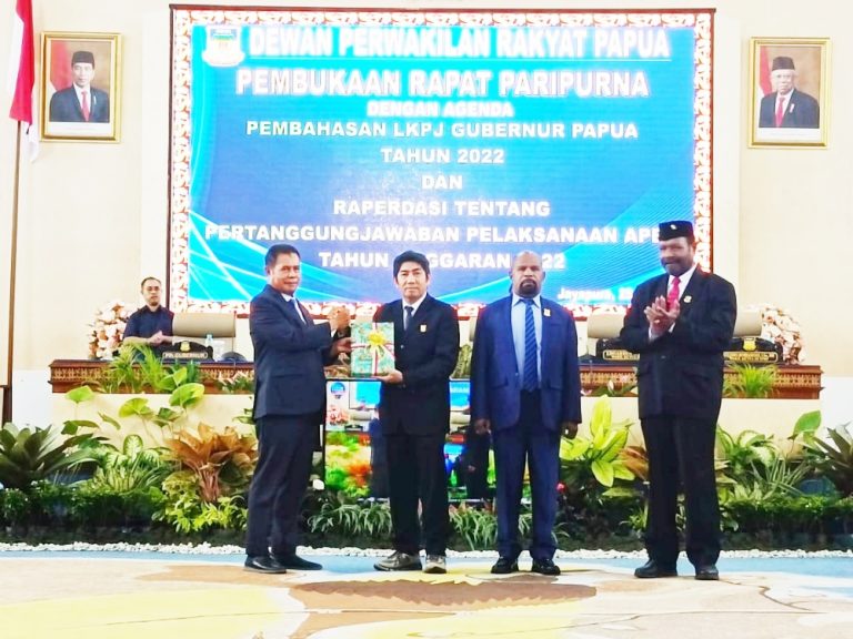 LKPJ Gubernur Papua TA 2022 Disetujui Dengan Catatan